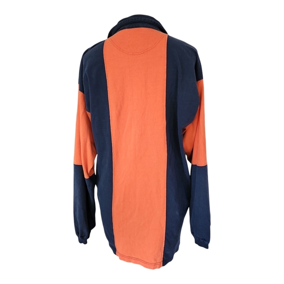 Vintage 90s Mens XL Distressed Edge 1997 Chicago Bears Long Sleeve Rugby Polo L - Picture 5 of 10